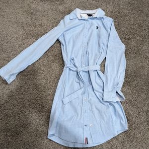 Blue Polo shirt dress